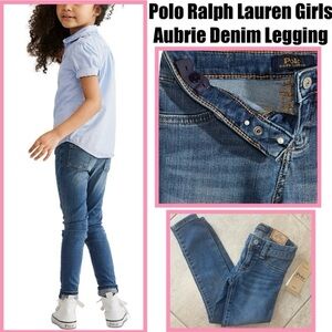 Polo Ralph Lauren Girls Aubrie Denim Legging